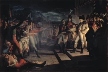 Der Eid der Sachsen an Napoleon Bonaparte nach der Schlacht von Jena-Auerstedt, 14. Oktober 1806, 1820